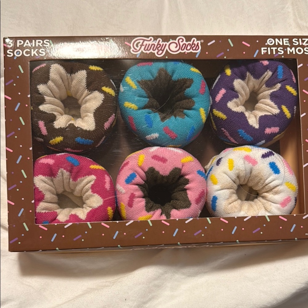 Funky Socks Donut Design Set